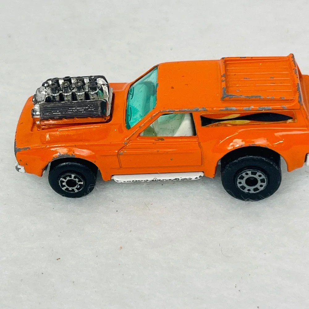 Vtg 1975 Matchbox Superfast No 34 Vantastic Orange Diecast Car Lesney England